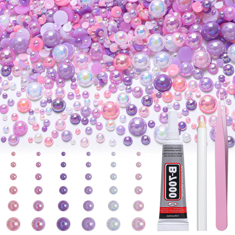 Tatiwoo front packaging showing mixed pearls and resealable bag benefit organization