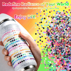 Tatiwoo rhinestones adhered to phone case demonstrating bright finish and durable decoration