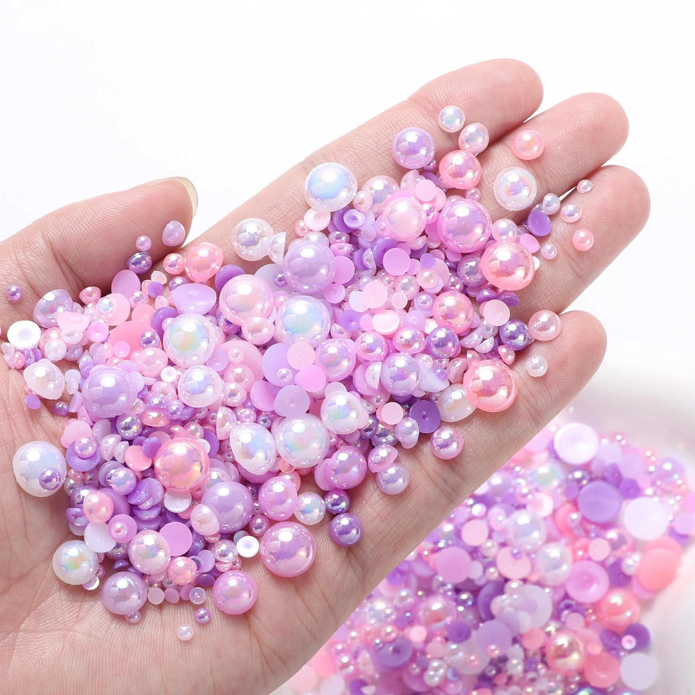 Tatiwoo stacked pearls by size illustrating 3–10mm variety for design options