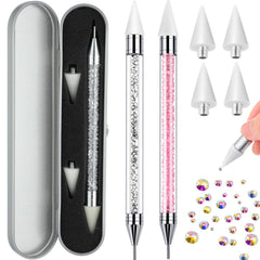 Tatuo front view of both pens showing slim metal bodies for precise handling