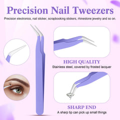 Tatuo pen in use applying rhinestones to nails for precise results