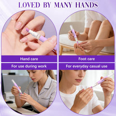 Tbexem ceramic cuticle pusher close-up showing textured tip for gentle exfoliation