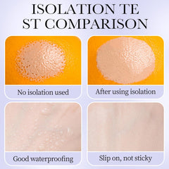 TBTFW primer before-and-after split face showing evened skin tone