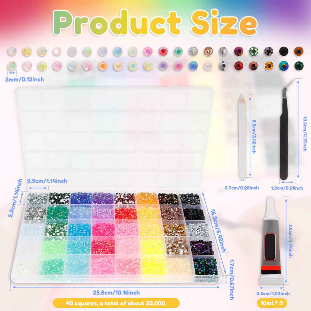 Tcwhniev open box with dividers for neat color organization