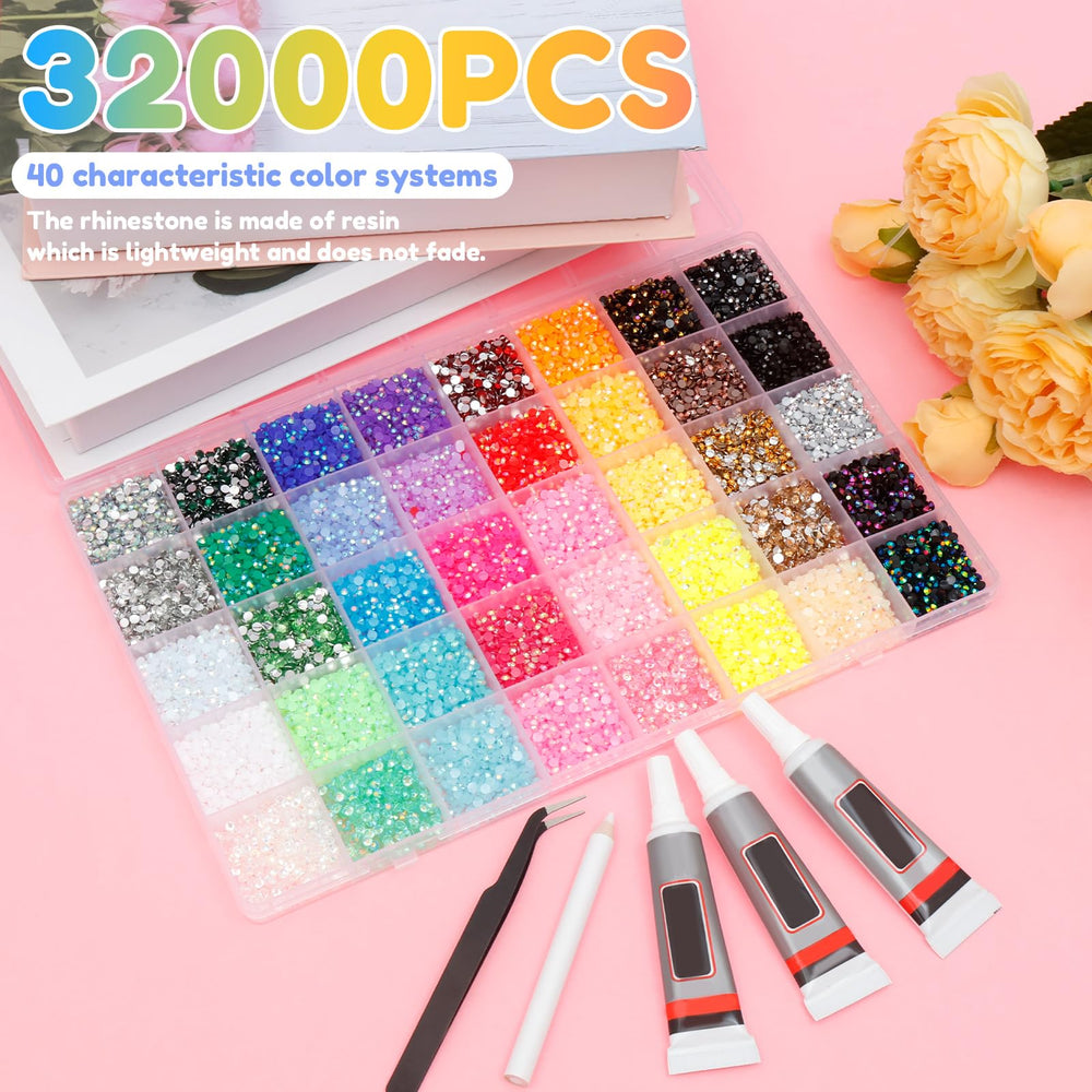 Tcwhniev tweezers picker pen and B7000 glue for precise placement