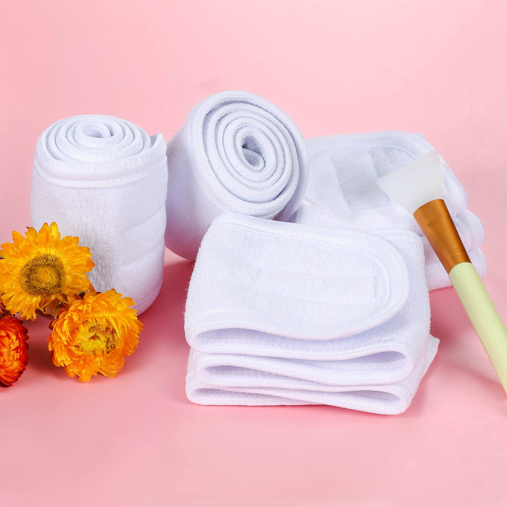 TDHDIKE headband worn during skincare routine keeping hair back and products clean