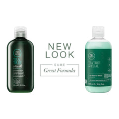 Tea Tree close-up texture of gel and lather demonstrating clean hold and invigorating cleanse