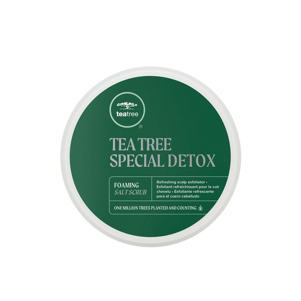 Tea Tree front packaging showing product and benefit of clear scalp