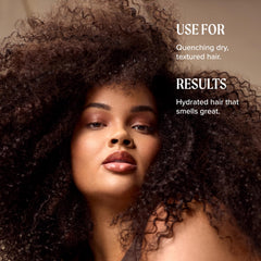 Tea Tree conditioner being poured to show thick consistency for detangling benefit