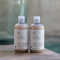 Tea Tree regeniplex applied to hair in shower showing smooth detangling benefit