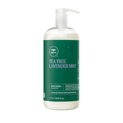 Tea Tree front bottle showing product and size, aids hydration