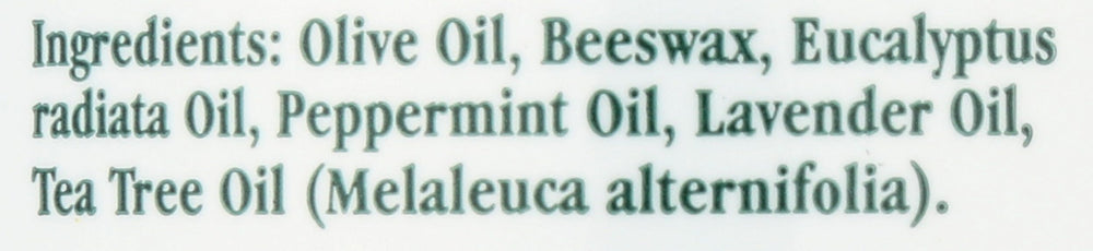 Tea Tree Therapy applying balm to chest demonstrating topical use for soothing comfort