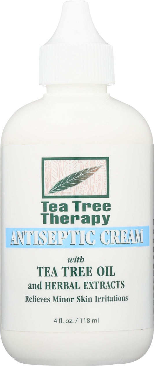 Tea Tree Therapy front packaging showing tube and label, highlighting quick use