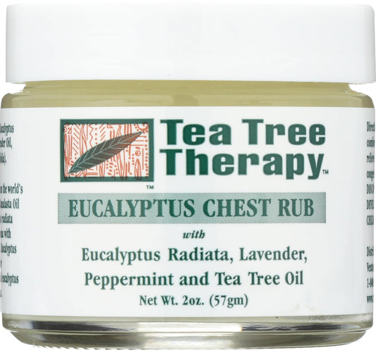 Tea Tree Therapy front tin showing product brand and compact size for convenience