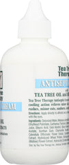 Tea Tree Therapy ingredients label close-up showing tea tree oil and extracts