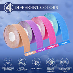 TEAWOO tape lifting forehead area to reduce the look of horizontal lines quickly