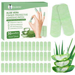 TEAWOO front packaging showing 50 aloe vera hand patches for quick relief