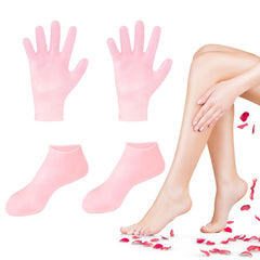 TEAWOO front packaging of sock and glove set shows product and benefits