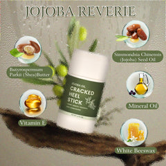 TEAWOO jojoba oil stick texture detail demonstrating rich moisturizing benefits