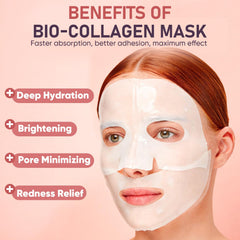 TEAWOO mask applied on face providing long-lasting hydration benefit