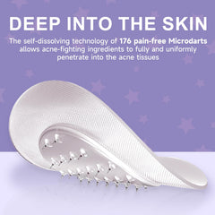 TEAWOO multiple patches on forehead and chin illustrating multi-spot coverage benefit