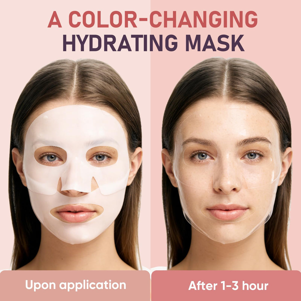 TEAWOO mask turned transparent after absorption indicating deep delivery