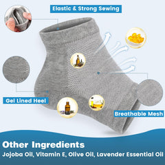 TEAWOO lifestyle shot of socks worn overnight promoting intensive repair