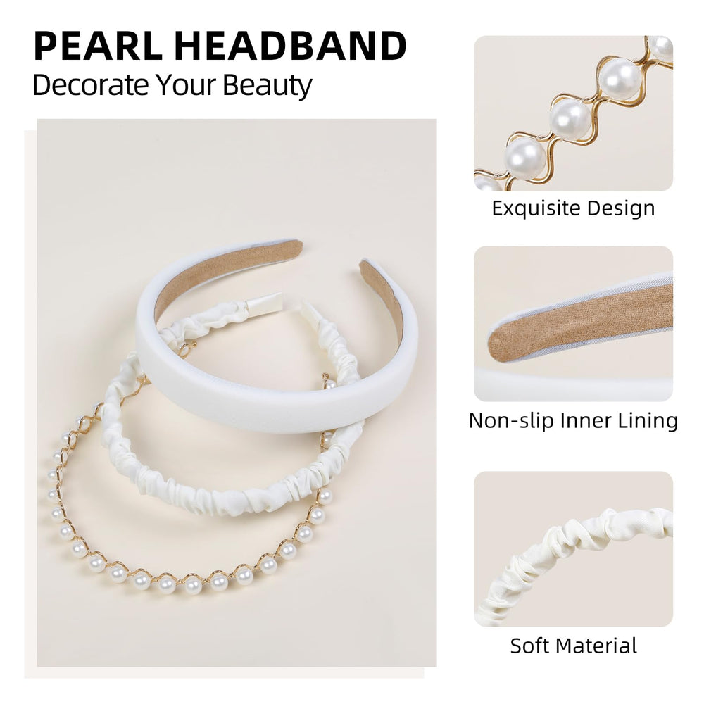 TEBIEKOY close-up of white pearl detail highlighting vintage texture and shine