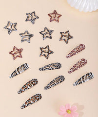 TEBIEKOY front packaging showing leopard and zebra clips for organized storage