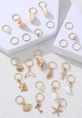 TEBIEKOY front packaging showing 24 gold beach charms and benefits of variety