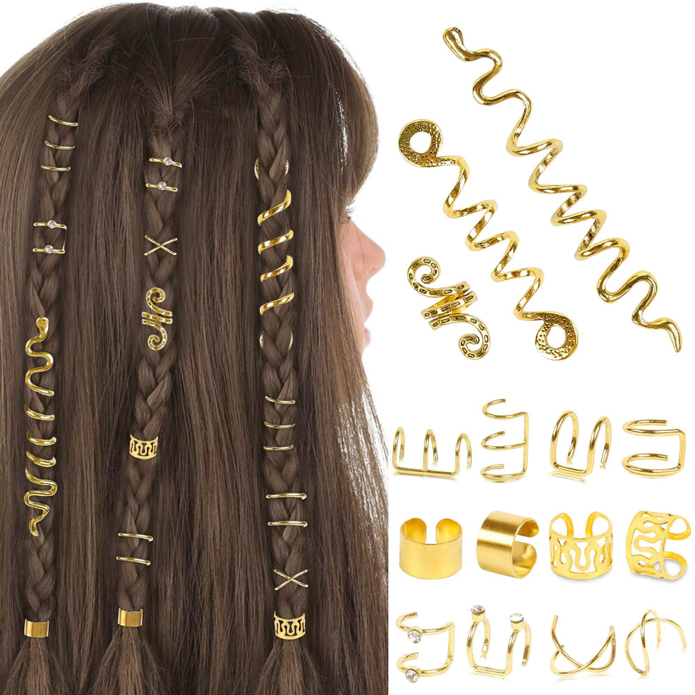 TEBIEKOY front packaging showing full 15-piece gold accessory set and tool, highlights value
