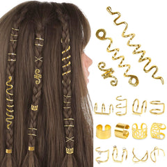 TEBIEKOY front packaging showing full 15-piece gold accessory set and tool, highlights value