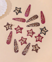TEBIEKOY front packaging showing leopard barrettes and reusable pouch, gift-ready benefit