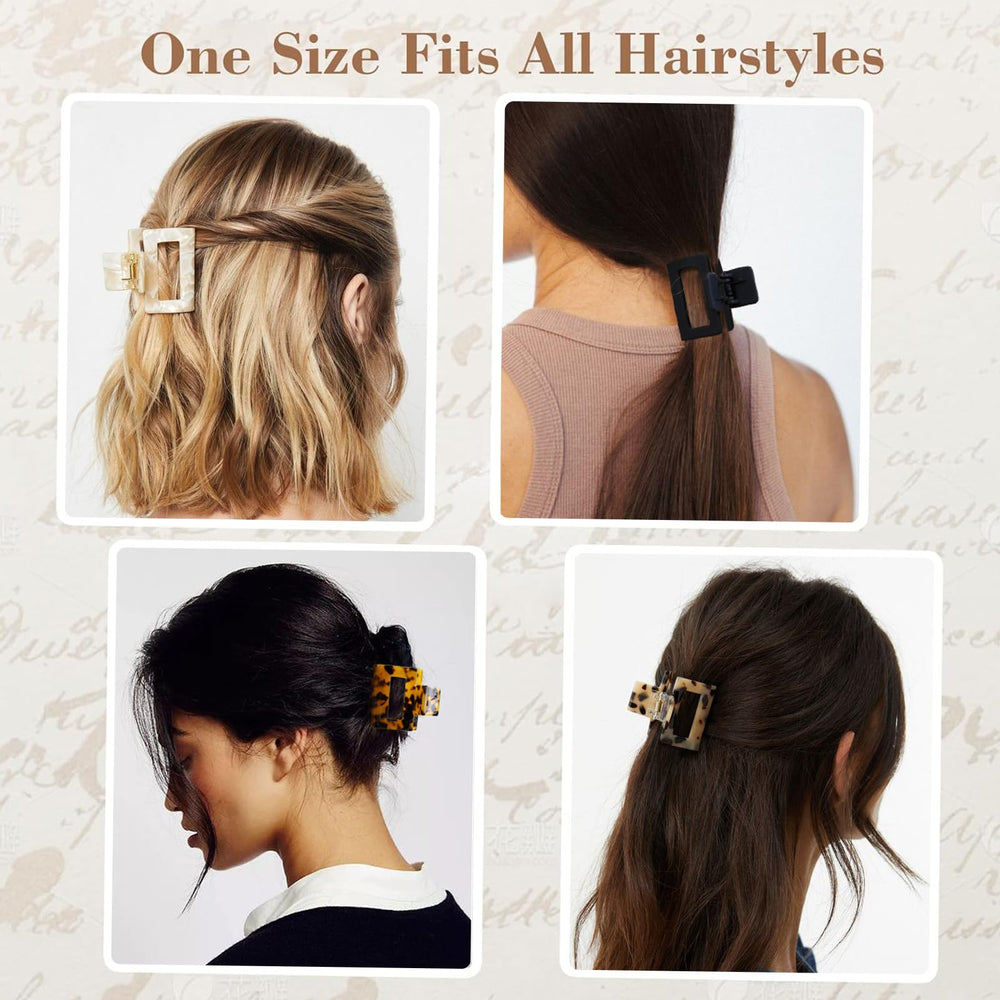 TEBIEKOY tortoise clip securing hair at nape for stable everyday hold