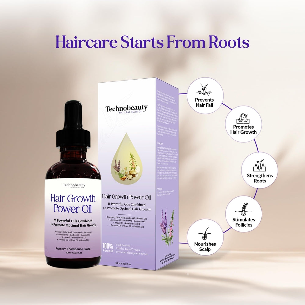 Technobeauty before and after hair ends comparison, reveals smoother, less frayed tips
