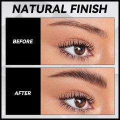 Teenanseen brushes with gel demonstrating precise tools for neat brow shaping