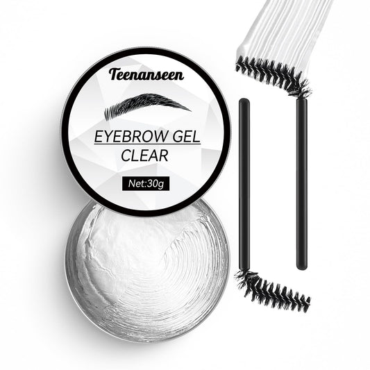 Teenanseen clear gel tube close-up showing sleek packaging and convenient applicator