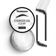 Teenanseen clear gel tube close-up showing sleek packaging and convenient applicator