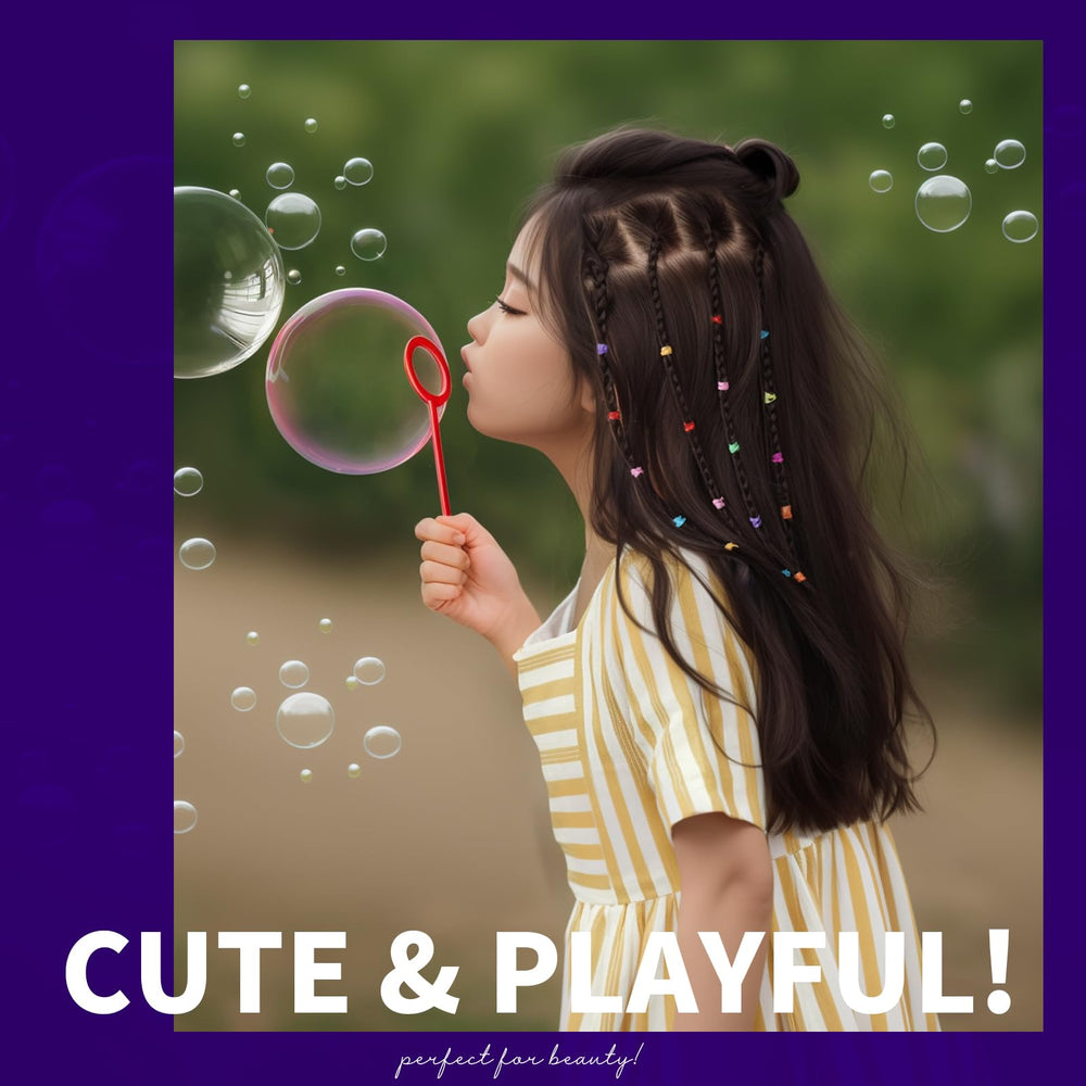 Teenitor band securing toddler ponytail demonstrating gentle hold