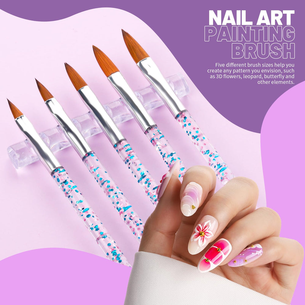Teenitor detailed brush bristles close-up for precise strokes and smooth application