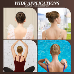 Teenitor bun in use on model creating tidy updo for rehearsals