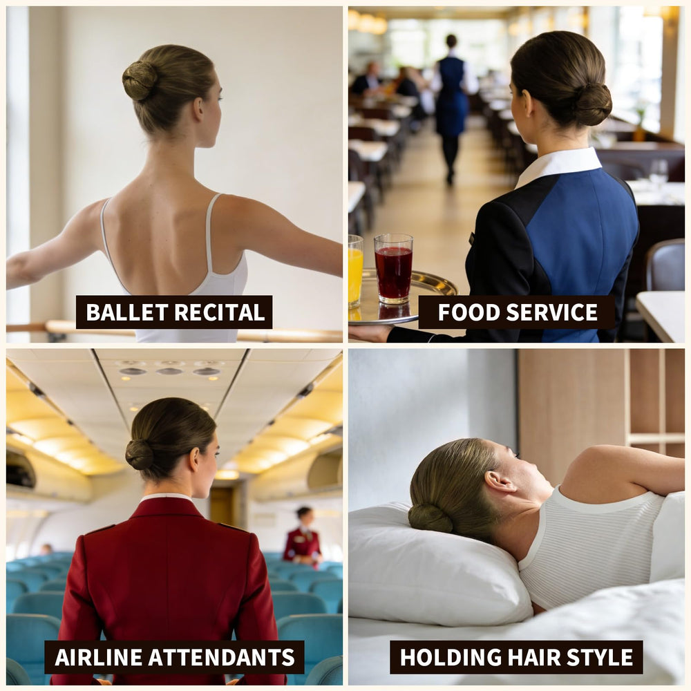 Teenitor ballerina bun made with net showing tidy, stage-ready finish