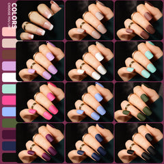 Teenitor close-up of matte nail texture showcasing smooth finish
