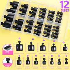 Teenitor close-up of square toe tip texture showing smooth finish for easy nail art