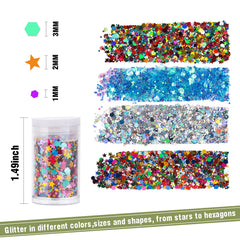 Teenitor close-up glitter texture highlighting holographic flakes for vivid sparkle