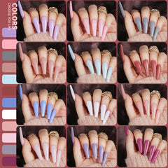 Teenitor color range spread displaying 24 shades for versatile manicure options