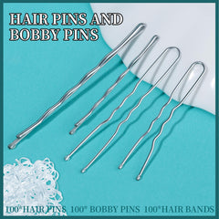 Teenitor compartment box open with separated pins and bands for easy access and organization