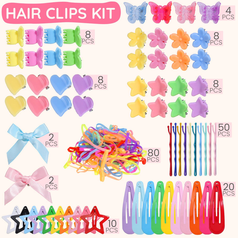Teenitor contents arranged to display all clip styles for quick selection