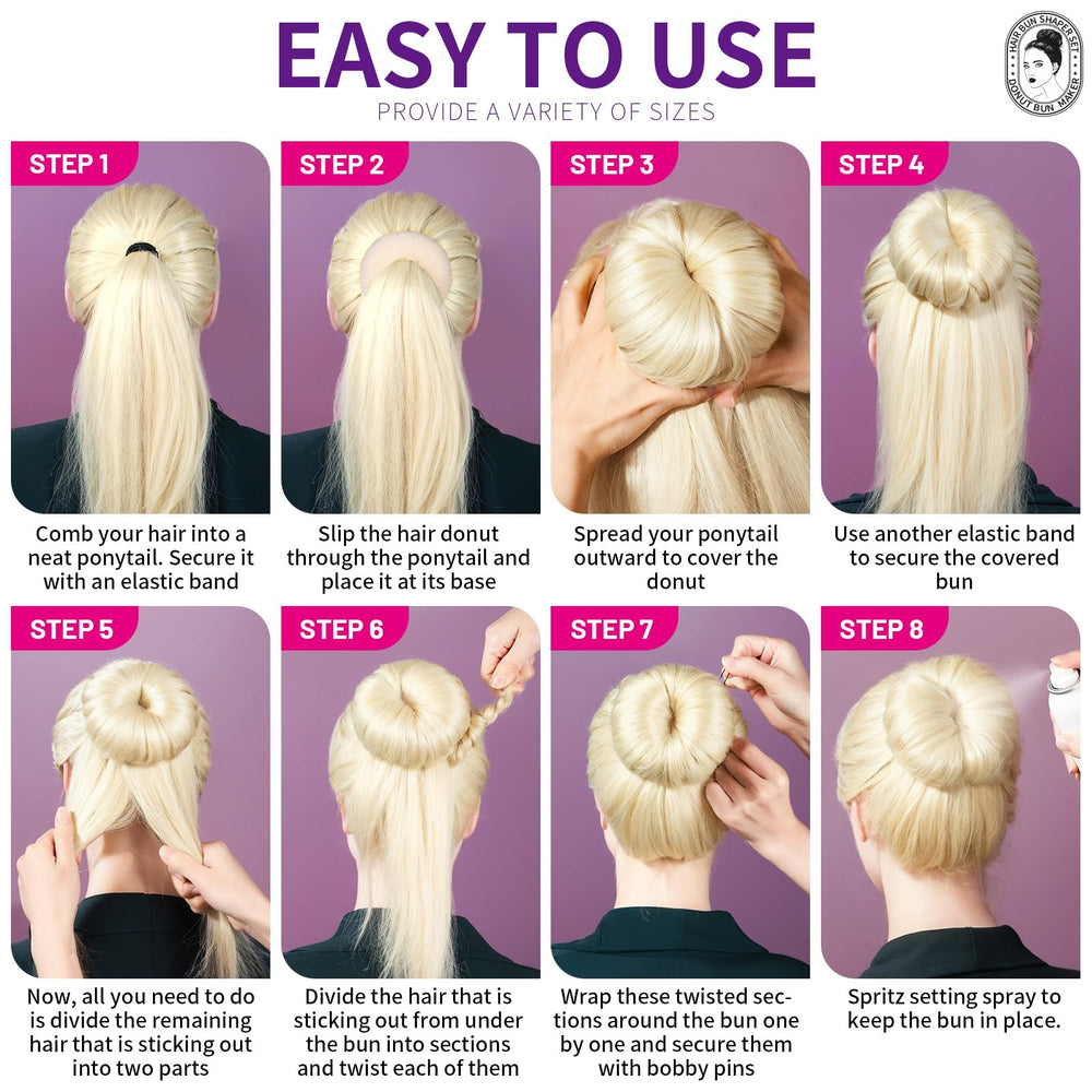 Teenitor elastics and bobby pins detail illustrating included tools for strong hold