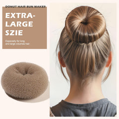 Teenitor extra-large donut close-up showing foam structure for maximum volume
